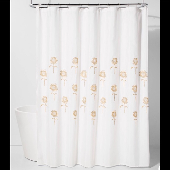 Threshold Other - Threshold: Stitched Sunflower Shower Curtain